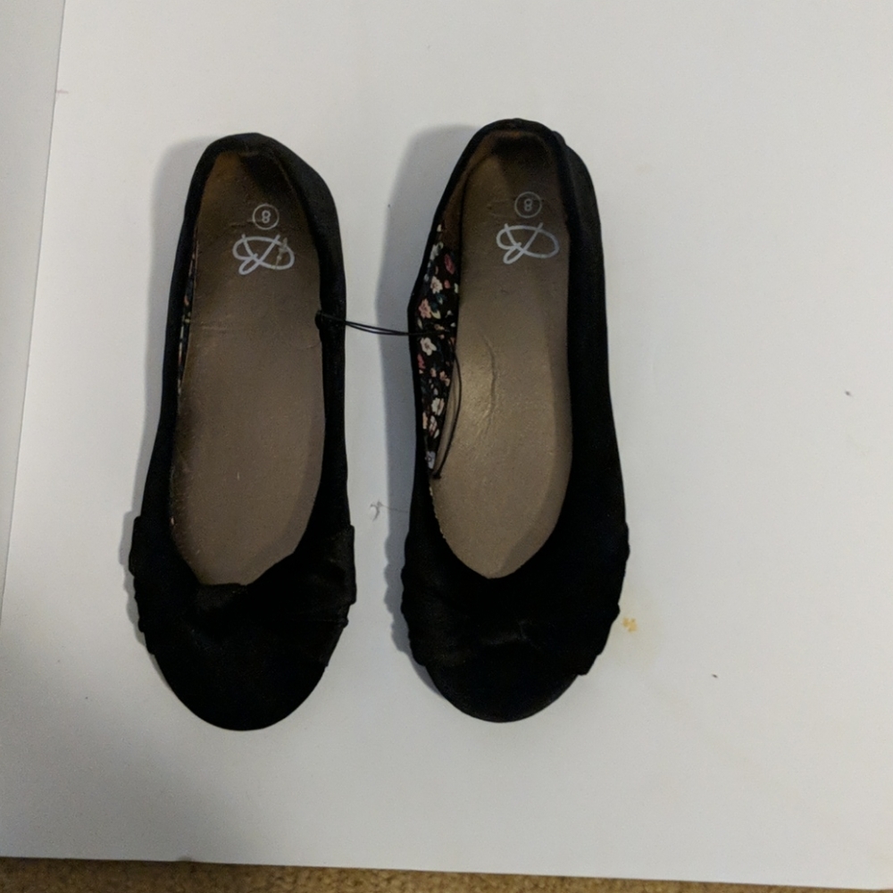 Black velvet ballet slipprs